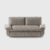 Modular gray velvet sofa bed with convertible sectional design, shown in both sofa and bed configurations for flexible living spaces