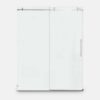 sliding shower door frameless glass brushed nickel hardware towel bar handle drop shipping