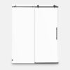 adjustable width sliding shower door easy install honeycomb packaging brushed nickel