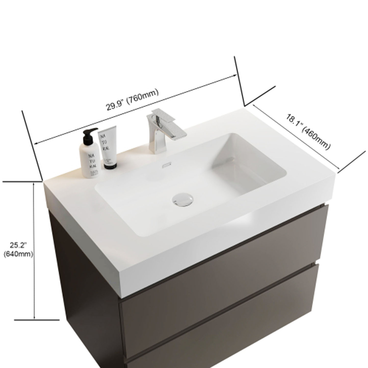 Gray-Bathroom Vanity with Sink (1)