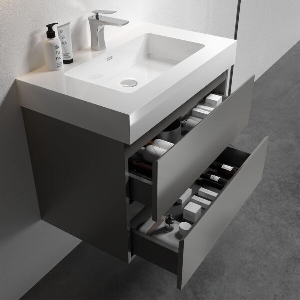 Gray-Bathroom Vanity with Sink (2)