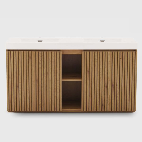 Knotty Oak -Bathroom Vanity with Sink, Large Storage Freestanding Bathroom Vanity -Modern Bathroom (1)