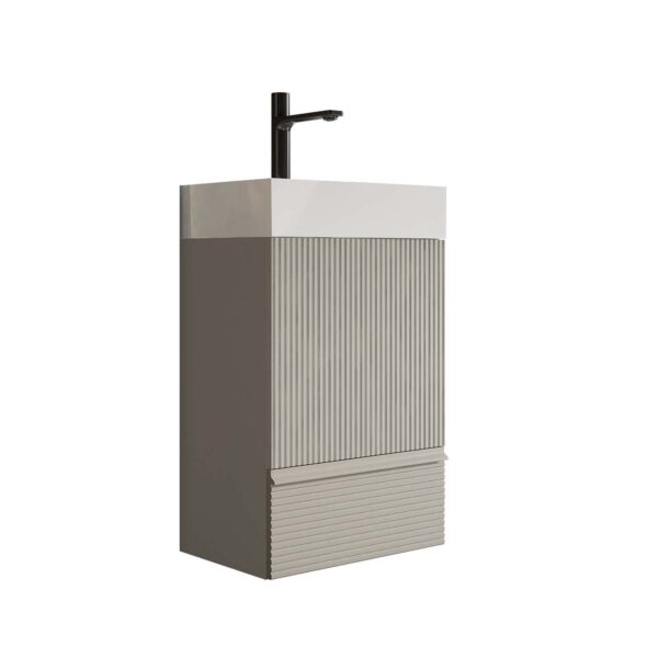 Striped Cashmere Grey -Bathroom Vanity -Ceramic Sink- Freestanding Bathroom Cabinet-Modern Bathroom (2)