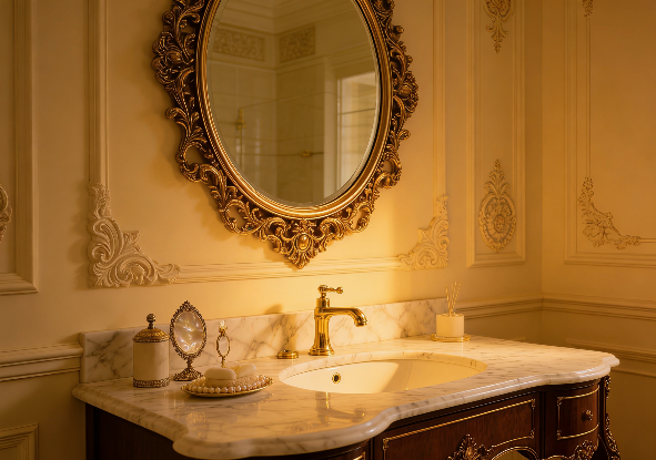 small bathroom vanity solution