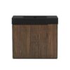 GALAN 36" Winston Walnut Bathroom Vanity with Matte Black Integrated Sink & Fluted Cabinet Doors