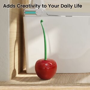 Cherry Shaped Toilet Brush with Holder